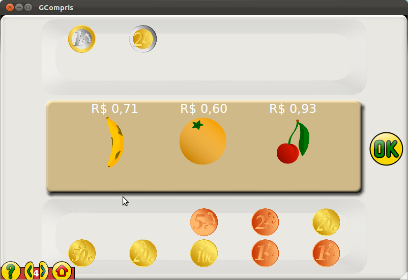Gcompris Dinheiro Incluindo Centavos