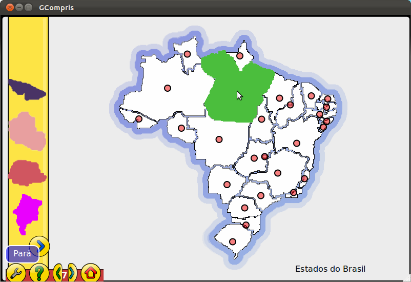 Gcompris Localizar Região