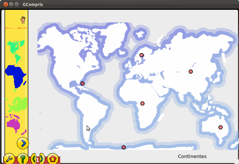 Gcompris Localize os Paises