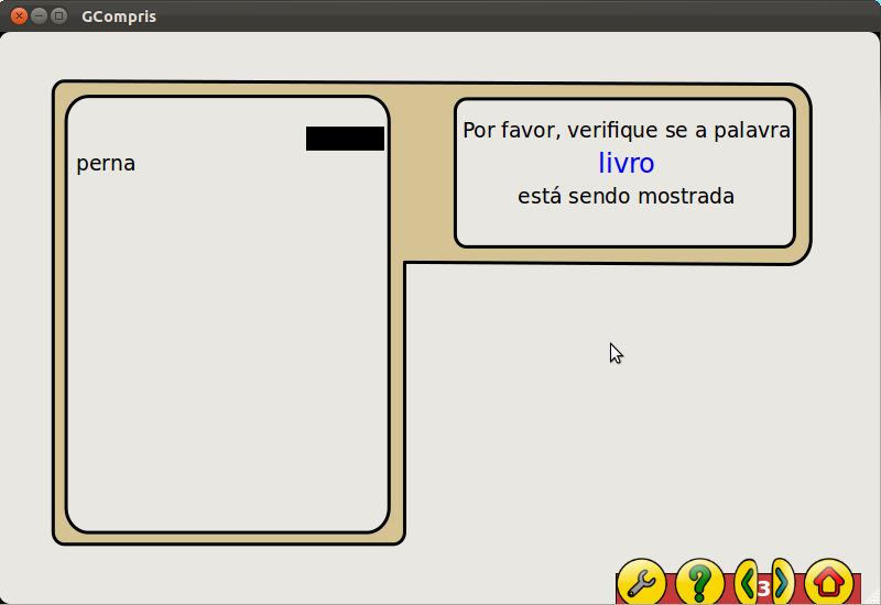 Gcompris Praticar Leitura Horizontal